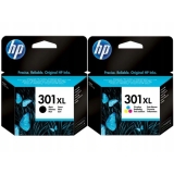 Tusze HP 301XL ORG DeskJet 1050 2050 3000 3050 CH564EE + CH563EE
