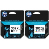 Tusze HP 302XL DeskJet 3830 2130 3832 F6U68AE + F6U67AE