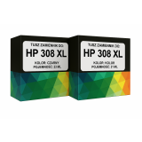 Zgodny komplet tusz do HP 308 XL HP ENVY 6110e, 6130e, 6530e, 6120e, 6132e, 6532e, 6122e, 6520e  7FP21UE 7FP22UE 7FP20UE