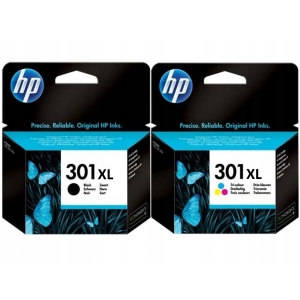 Tusze HP 301XL ORG DeskJet 1050 2050 3000 3050 CH564EE + CH563EE