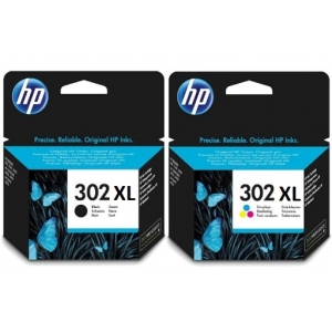 Tusze HP 302XL DeskJet 3830 2130 3832 F6U68AE + F6U67AE