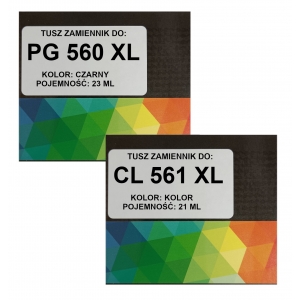 Zgodny komplet tuszy do Canon PG-560 XL + CL-561 XL (PG560 XL + CL561 XL) Pixma TS5350 TS5351 TS5352