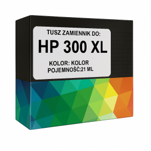 Zgodny tusz do HP 300XL  kolor DeskJet F2500 D5560 F4292 D2660 CC644EE